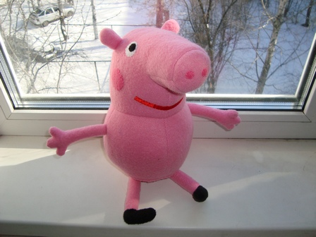 Свинка Пеппа (Peppa Pig) Шьем игрушку из фетра Пеппа на отдыхе - l2luna.ru