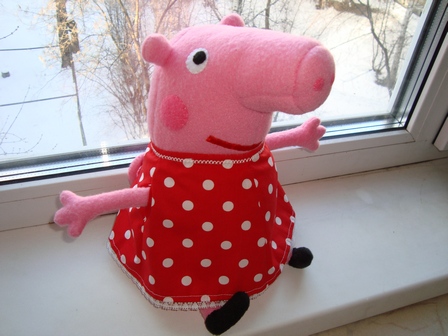 Свинка Пеппа своими руками в 2 вариантах: мягкая игрушка и пазл