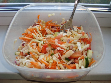 вкусный овощной салат