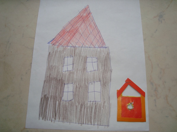 детские рисунки домиков