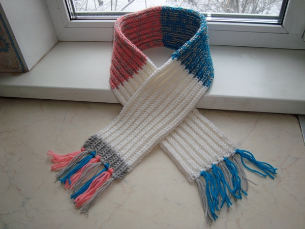 как связать шарф